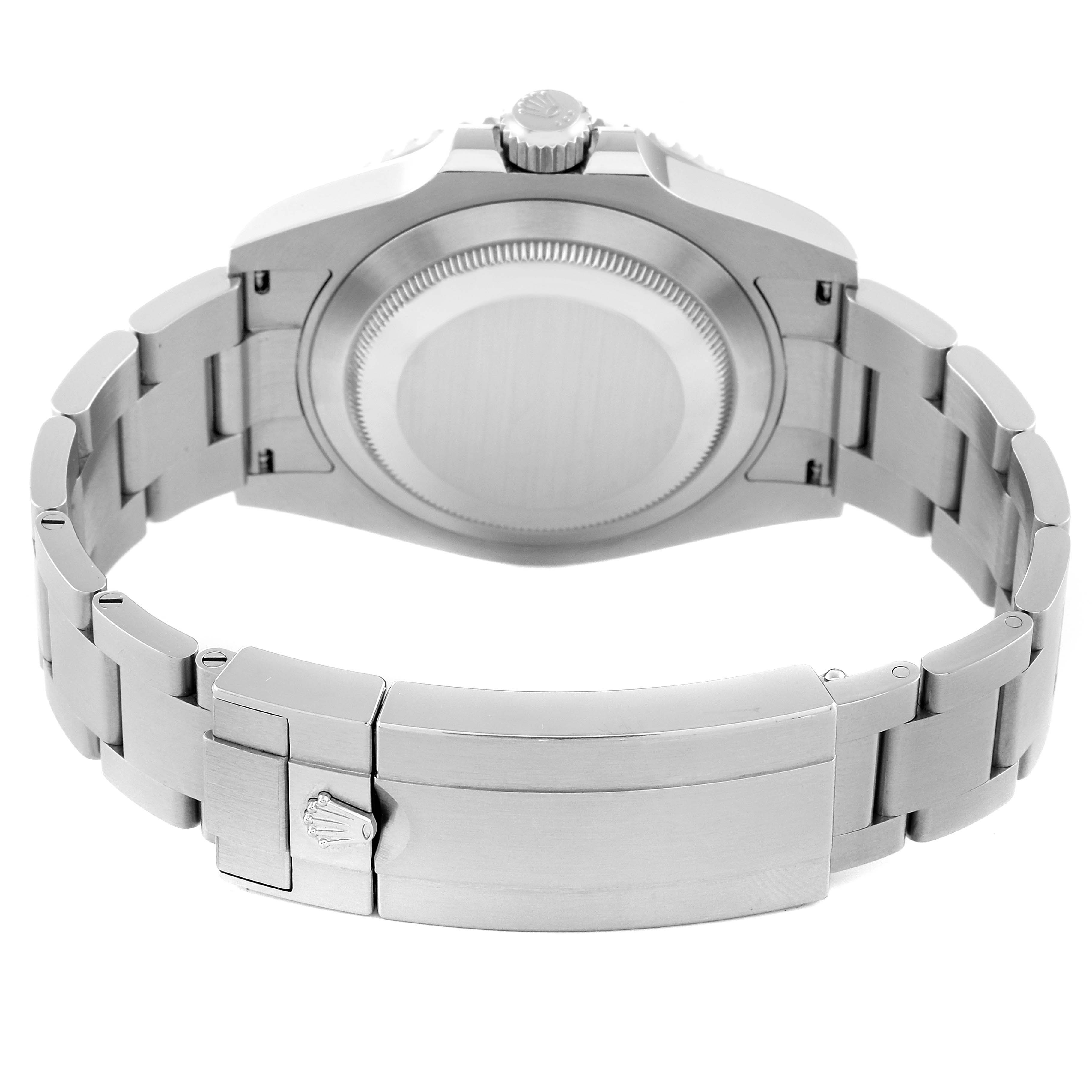 This image shows the back case and bracelet of a Rolex Submariner 126610 Men
s Stainless Steel Black Dial 126610 Men
s Stainless Steel Black Dial watch from a rear angle.