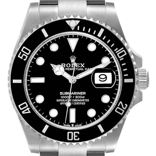 Photo of Rolex Submariner Black Dial Ceramic Bezel Steel Mens Watch 126610 Box Card