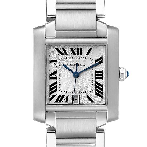 Photo of Cartier Tank Francaise Large Steel Automatic Mens Watch W51002Q3