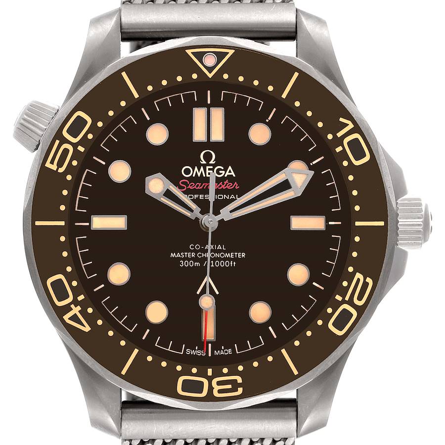 Omega Seamaster 300M 007 Edition Titanium Watch 210.90.42.20.01.001 Box Card SwissWatchExpo
