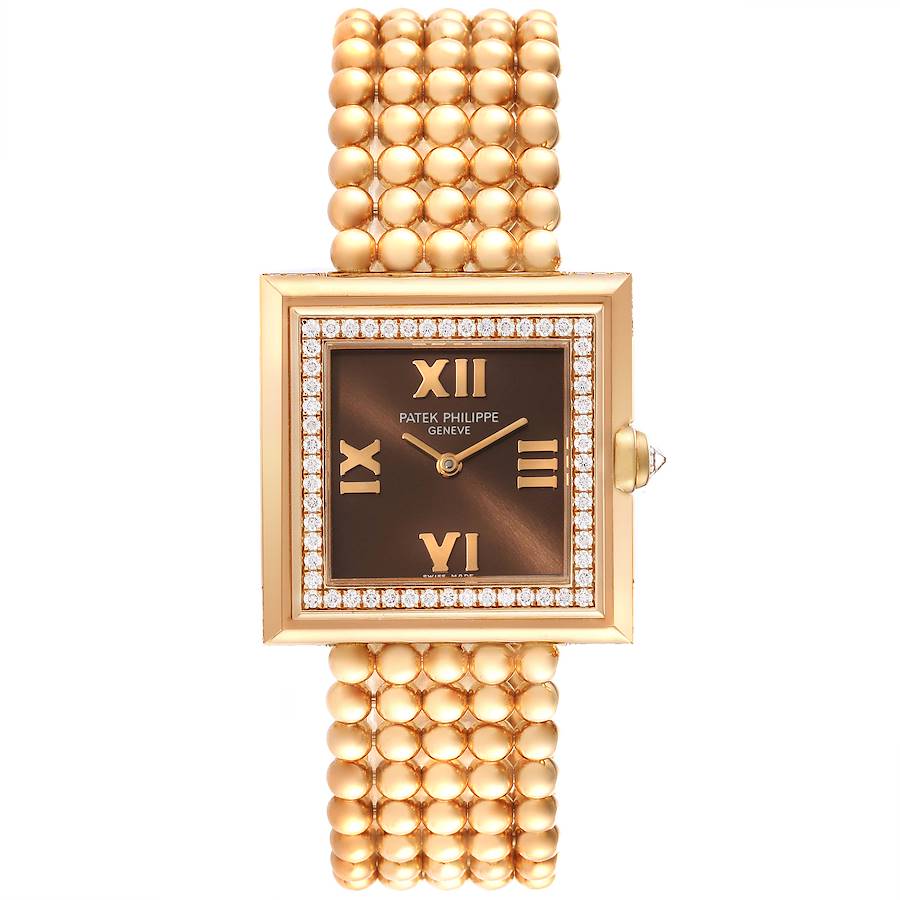 Patek Philippe Gondolo Rose Gold Diamond Ladies Watch 4868 SwissWatchExpo