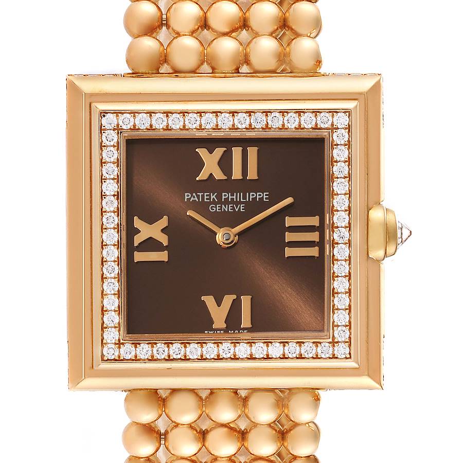 Patek Philippe Gondolo Rose Gold Diamond Ladies Watch 4868 SwissWatchExpo