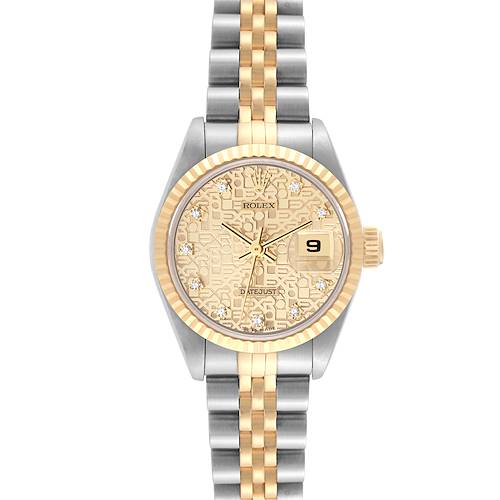 Photo of Rolex Datejust Anniversary Diamond Dial Steel Yellow Gold Ladies Watch 69173