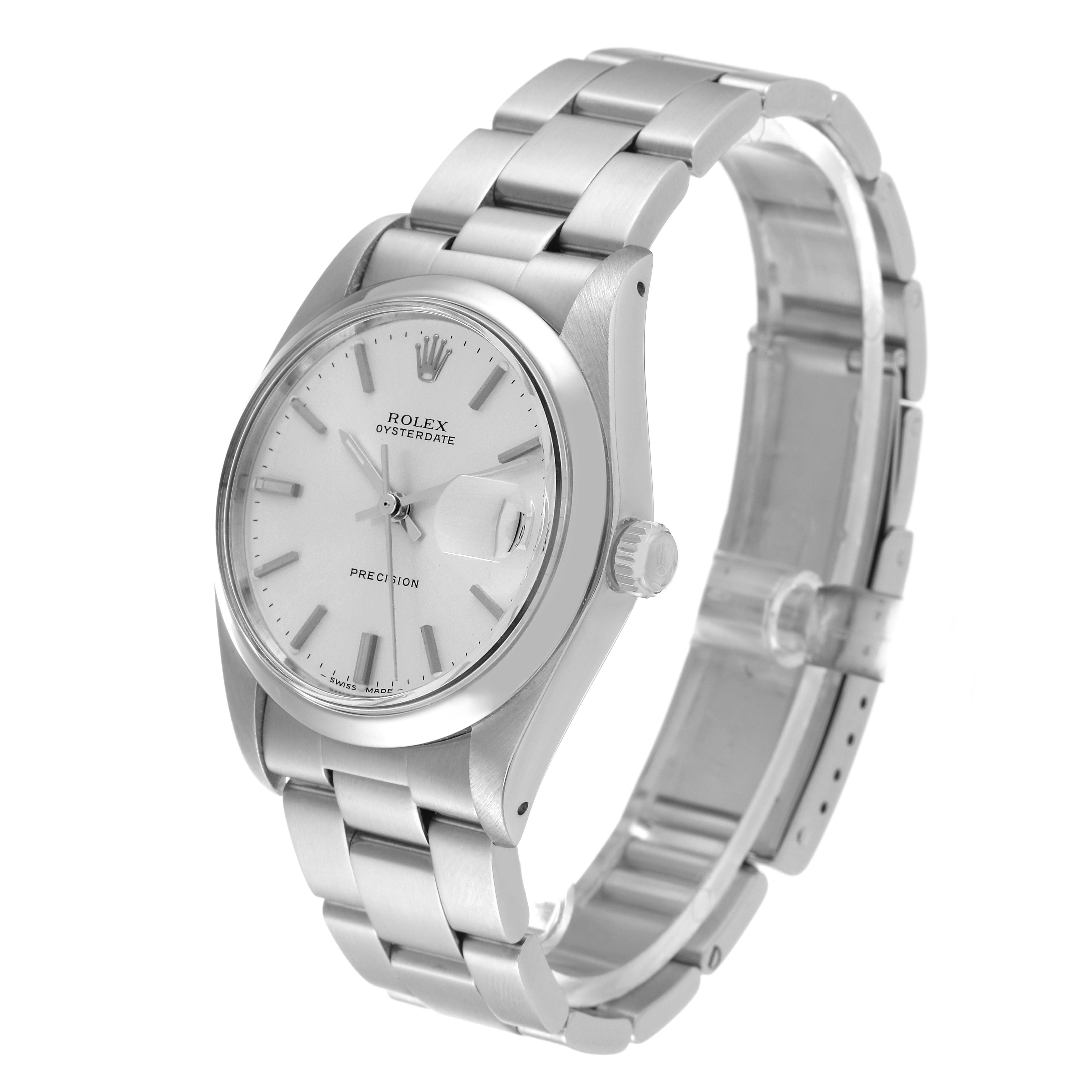 The Rolex Vintage Collection 6694 Men
s Stainless Steel Silver Dial 6694 Men
s Stainless Steel Silver Dial model is shown at a three-quarter angle, showcasing the dial, crown, and stainless steel bracelet.