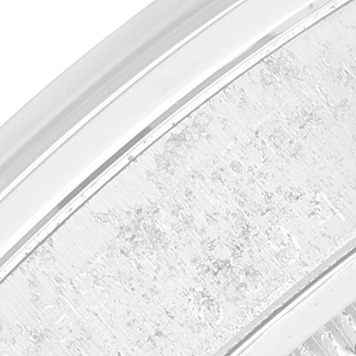 The image shows a close-up of the bezel and outer edge of the face of a Rolex Vintage Collection 6694 Men
s Stainless Steel Silver Dial 6694 Men
s Stainless Steel Silver Dial watch.