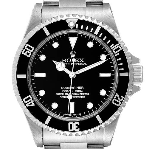 Photo of Rolex Submariner 40mm Non-Date 4 Liner Steel Mens Watch 14060 Box Card