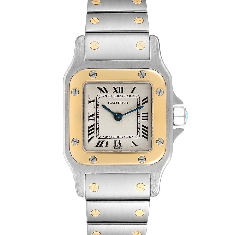 Cartier Santos Galbee Ladies Steel Yellow Gold  Watch 166930 SwissWatchExpo