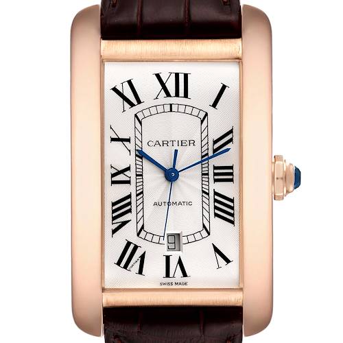 Photo of Cartier Tank Americaine XL Rose Gold Automatic Mens Watch W2609856