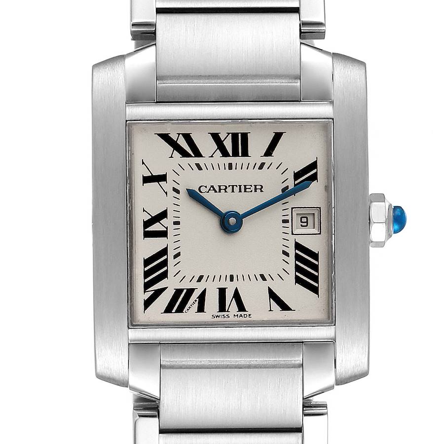 Cartier Tank Francaise Midsize 25mm Ladies Watch W51011Q3 SwissWatchExpo