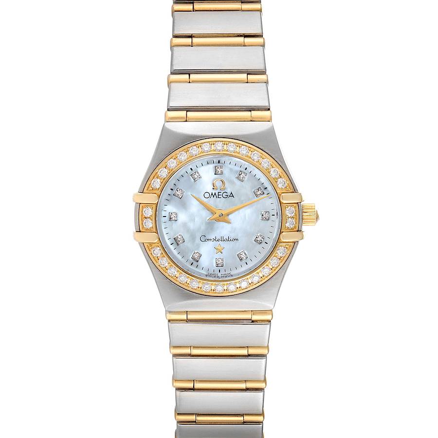 Omega Constellation 95 Mother of Pearl Diamond Ladies Watch 1267.75.00 SwissWatchExpo