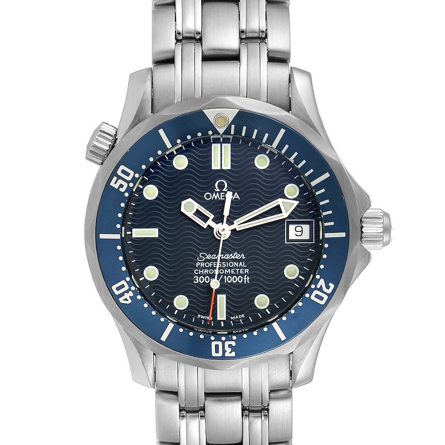 Omega Seamaster Midsize 36mm Blue Dial Steel Mens Watch 2551.80.00 SwissWatchExpo