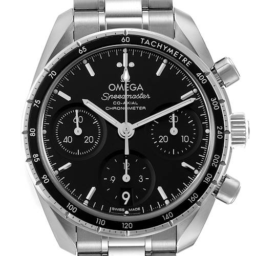 Photo of Omega Speedmaster 38 Co-Axial Chronograph Watch 324.30.38.50.01.001 Box Card
