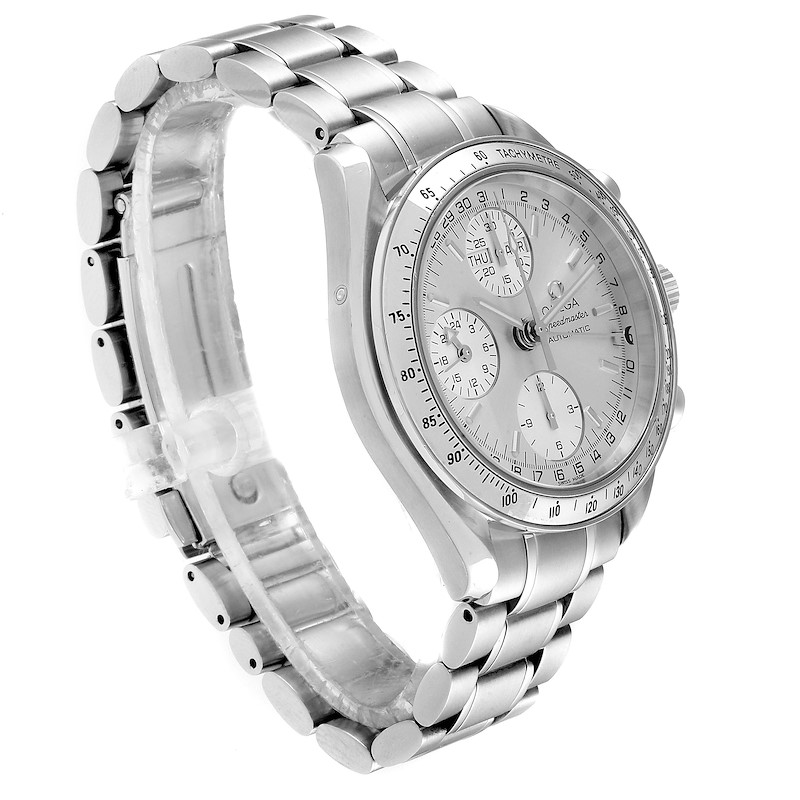 Omega Speedmaster Day Date Chronograph Silver Dial Mens Watch 3523.30.00 SwissWatchExpo