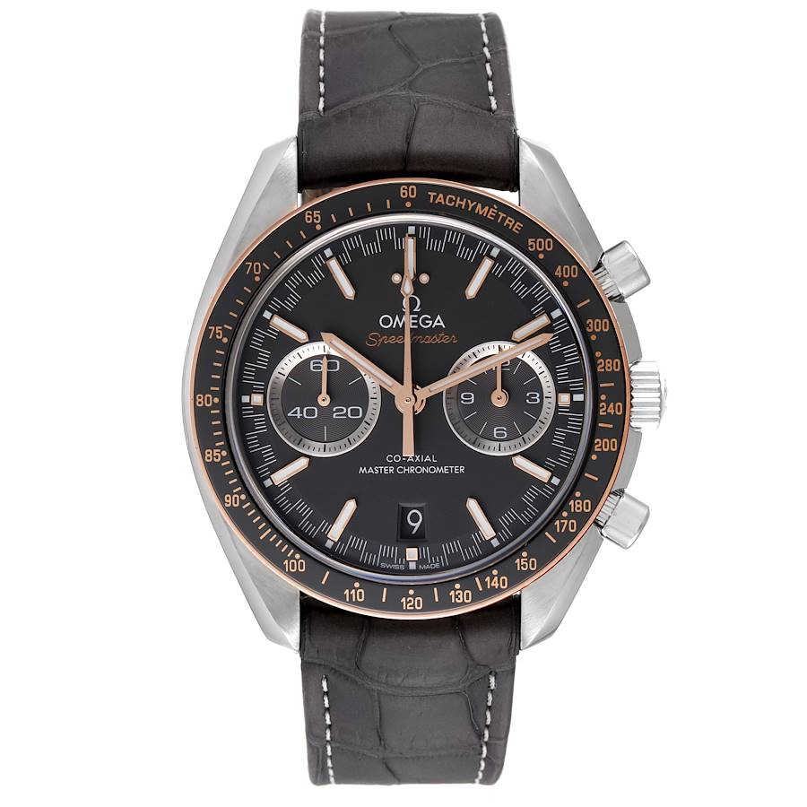 Omega speedmaster black and gold best sale