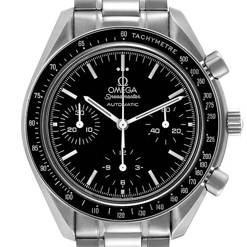 Photo of Omega Speedmaster Reduced Chronograph Steel Mens Watch 3539.50.00 Box Card