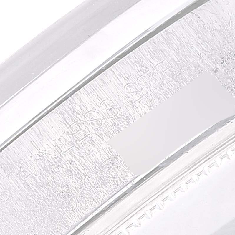 This is a close-up of the inner caseback engraving on a Vintage Collection model by Rolex.