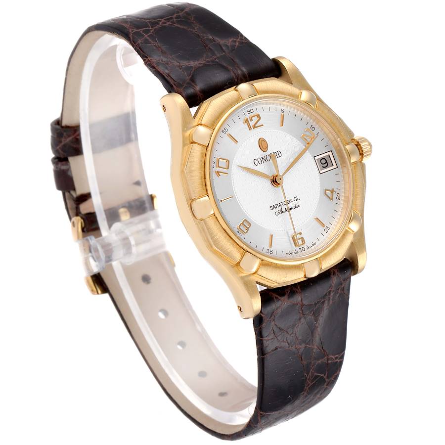 Concord saratoga 18k gold watch sale