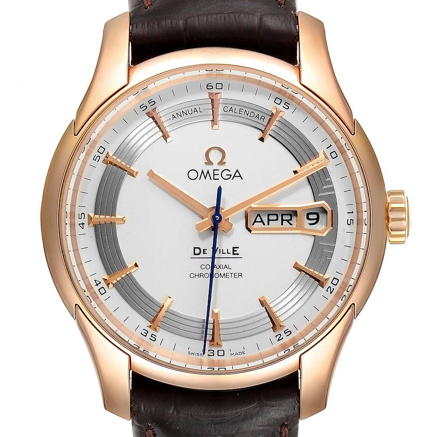 Omega DeVille Hour Vision 18k Rose Gold Watch 431.63.41.22.02.001 Unworn SwissWatchExpo