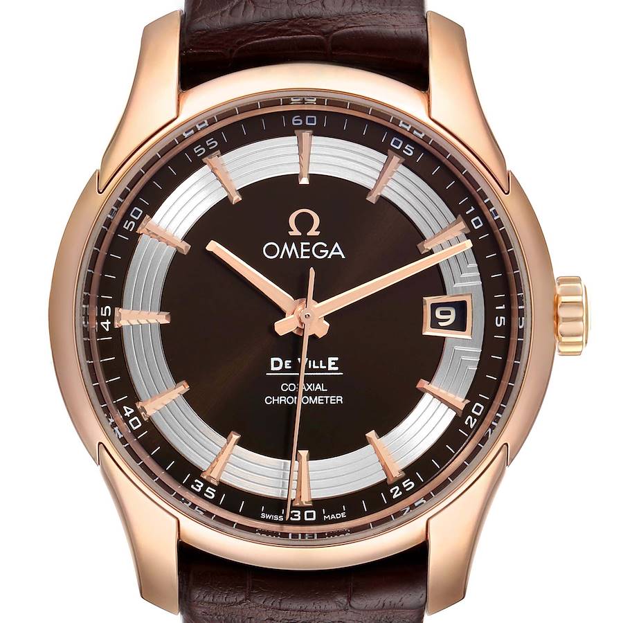 Omega DeVille Hour Vision Rose Gold Mens Watch 431.63.41.21.13.001 Unworn SwissWatchExpo
