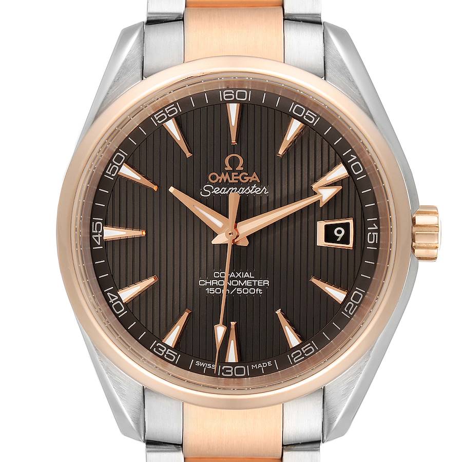 Omega Seamaster Aqua Terra Steel Rose Gold Watch 231.20.42.21.06.001 SwissWatchExpo