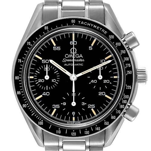 Photo of Omega Speedmaster Reduced Hesalite Chronograph Steel Mens Watch 3510.50.00