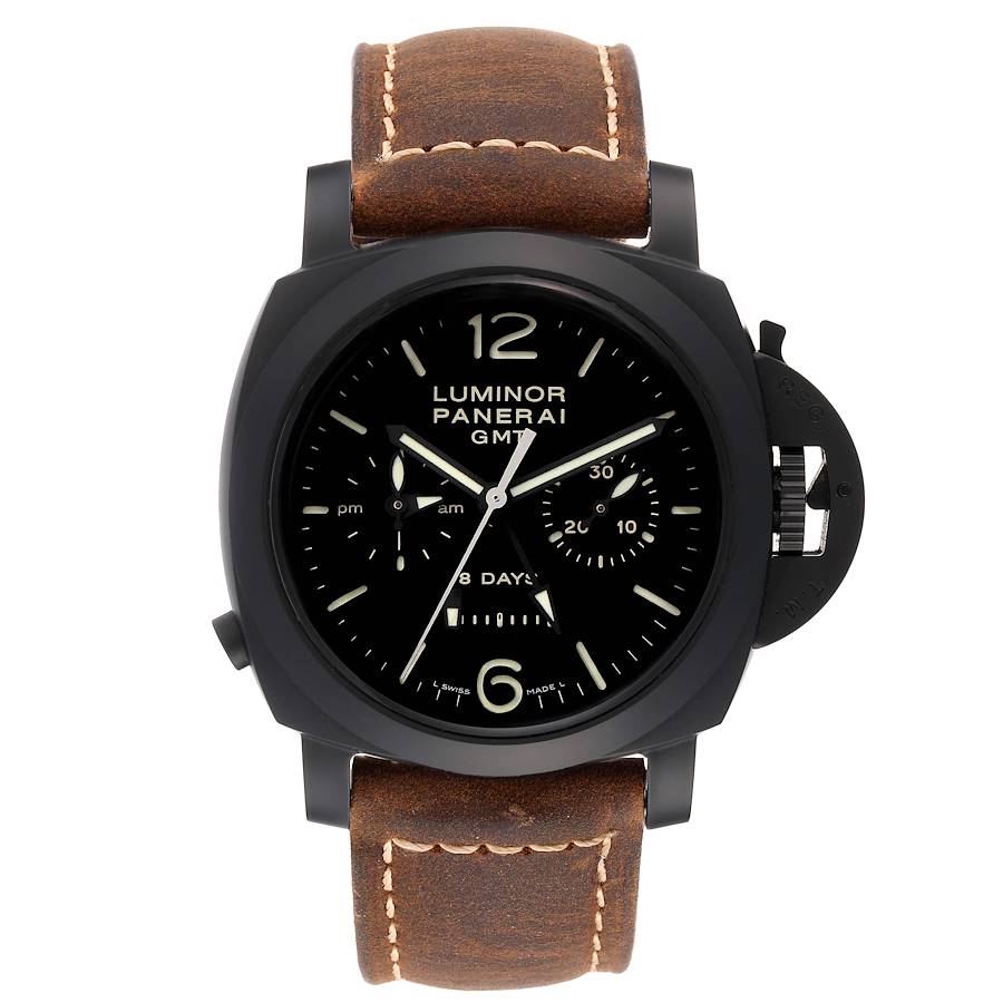 Panerai Luminor Chrono Monopulsante 8 Days GMT Ceramic Mens Watch