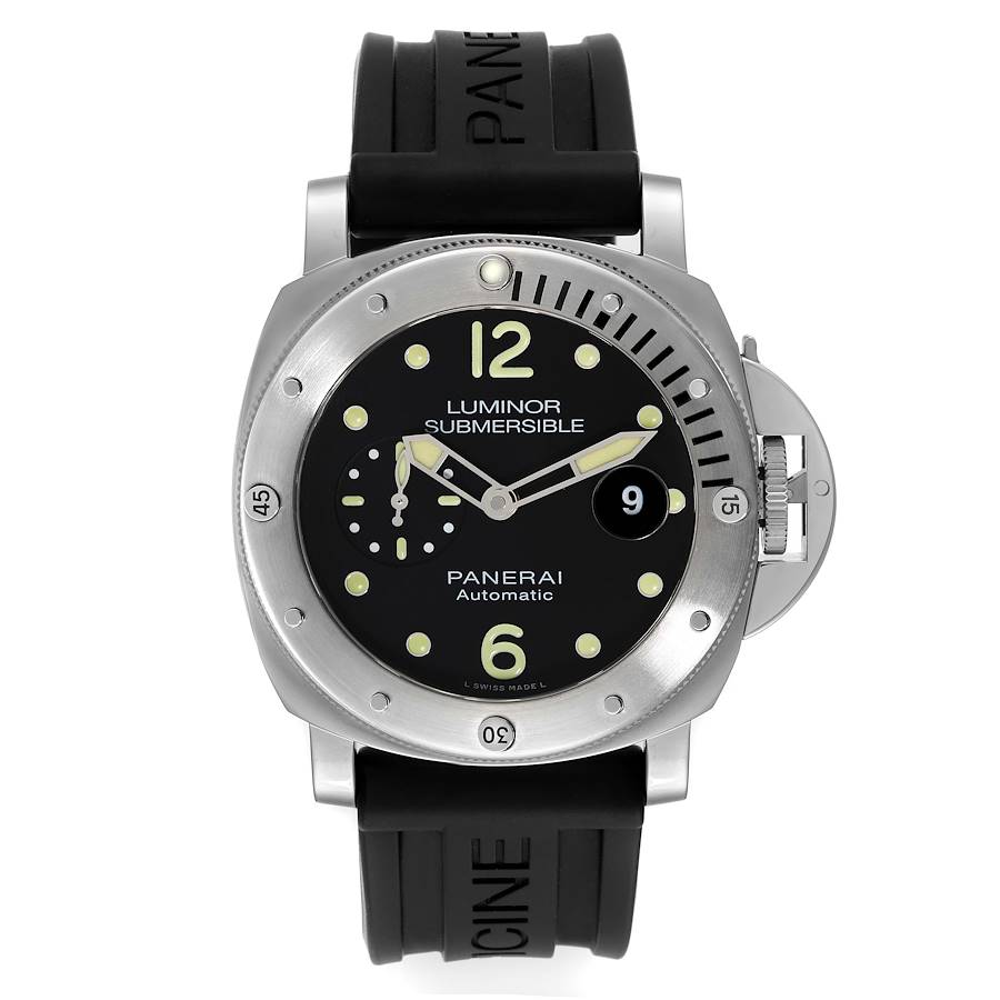 Panerai Luminor Submersible 44mm Steel Mens Watch PAM01024 Box