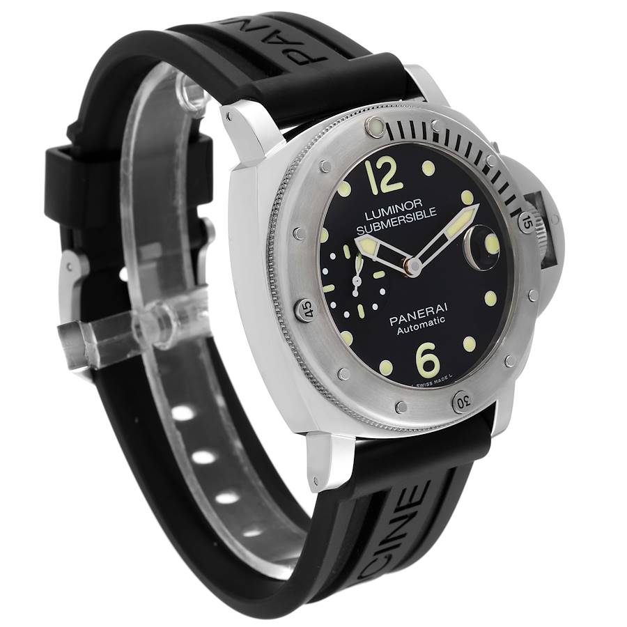 Panerai Luminor Submersible 44mm Steel Mens Watch PAM01024 Box