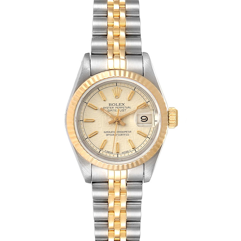 Rolex Datejust Steel Yellow Gold Anniversary Dial Ladies Watch 69173  SwissWatchExpo