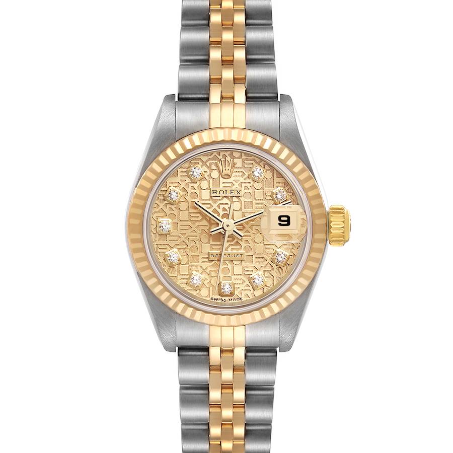 Rolex Datejust Steel Yellow Gold Anniversary Diamond Dial Ladies Watch 79173 SwissWatchExpo