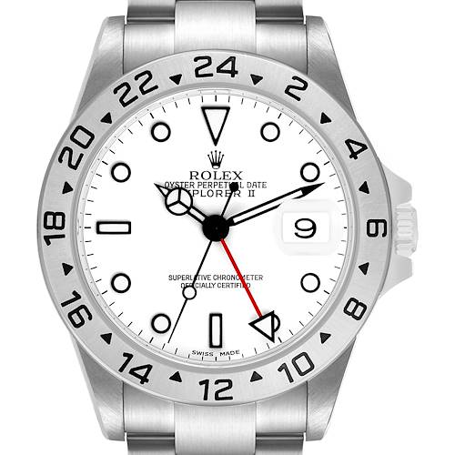 Photo of Rolex Explorer II Steel Polar White Dial Mens Watch 16570
