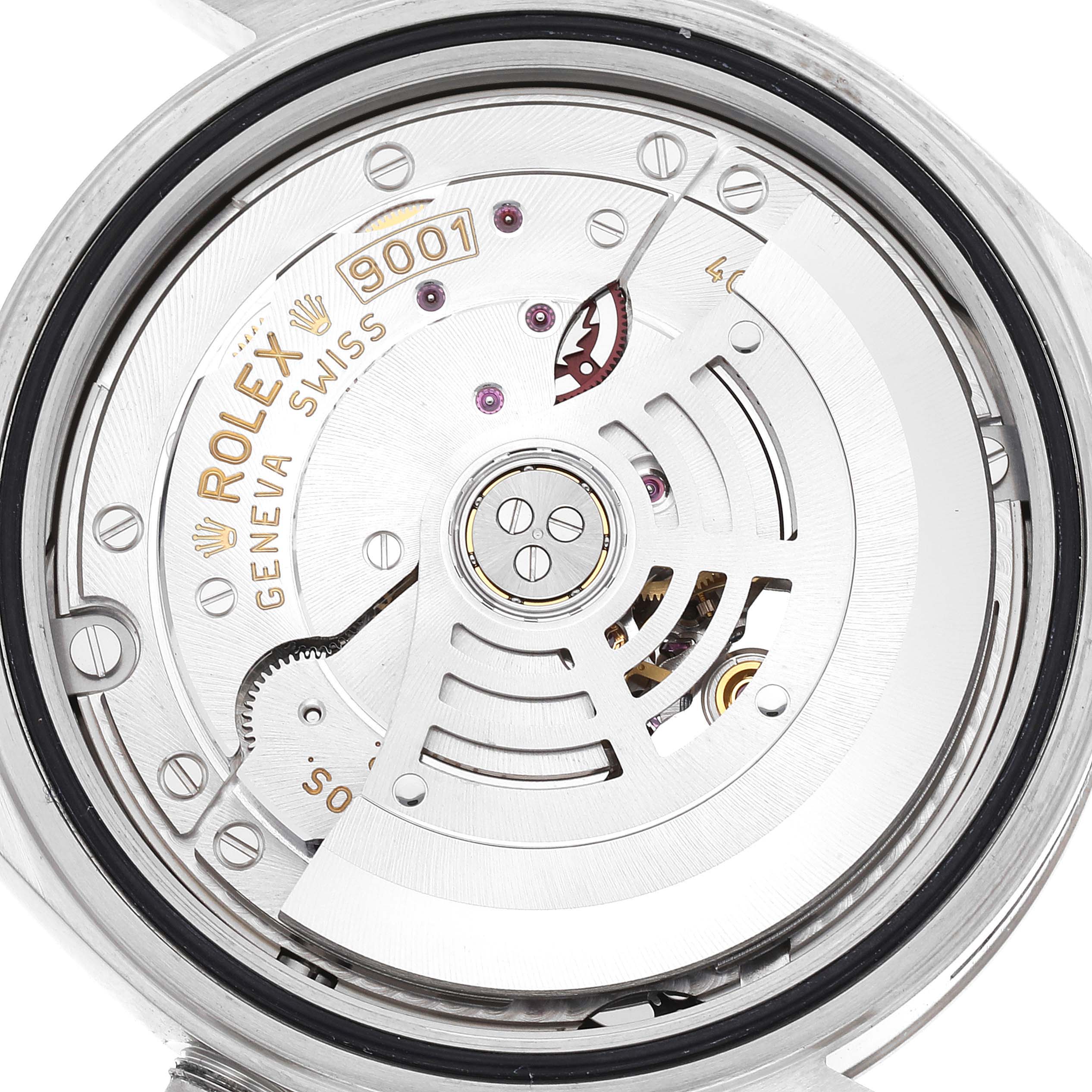 This image shows the internal mechanism of a Rolex Sky-Dweller 326934 Men's Stainless Steel Black Dial 326934 Men's Stainless Steel Black Dial watch, viewed from the back case angle.
