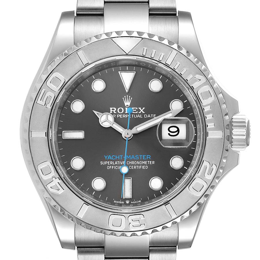 Rolex Yachtmaster Steel Platinum Rhodium Dial Mens Watch 126622 Box Card SwissWatchExpo