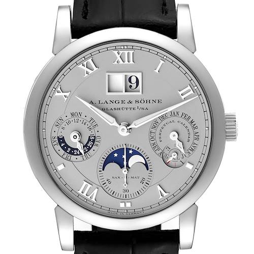 Photo of A. Lange and Sohne Langematik Perpetual Platinum Mens Watch 310.025E Box Papers