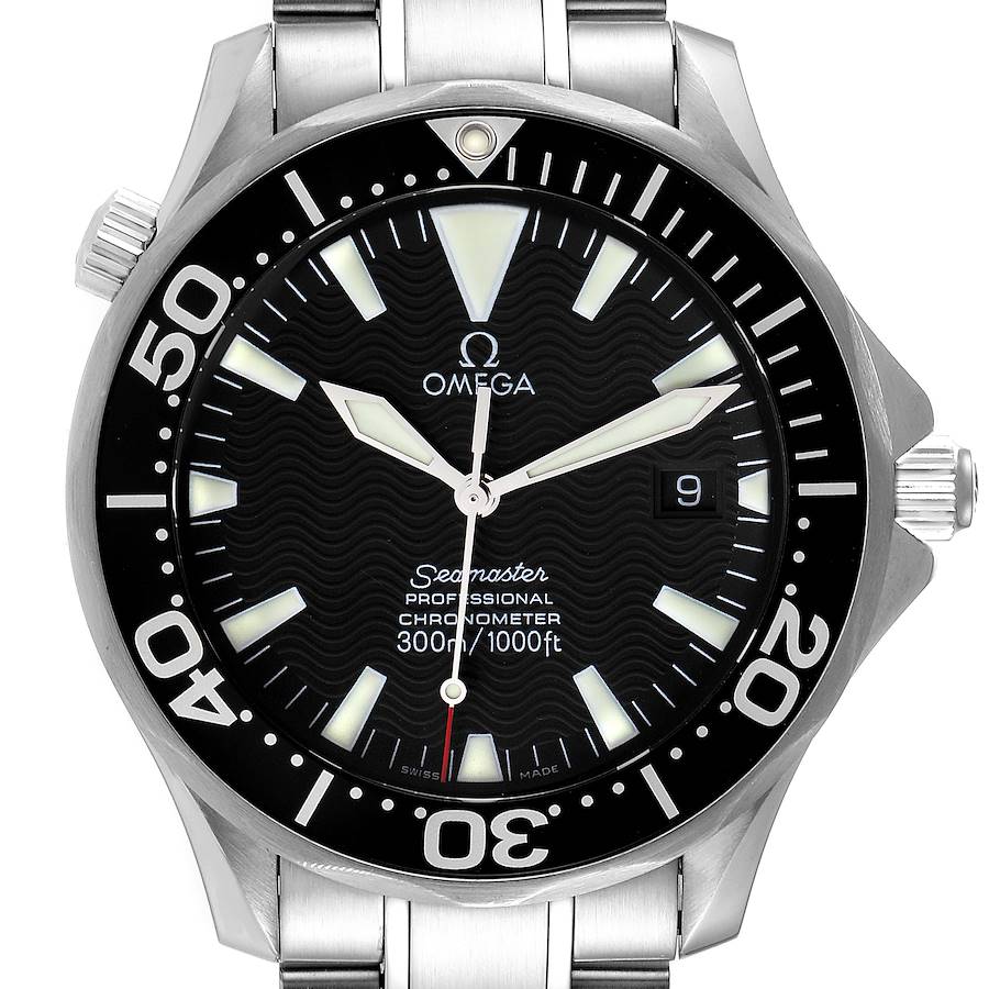 Omega Seamaster 41 300M Black Dial Steel Mens Watch 2254.50.00 Box Card SwissWatchExpo