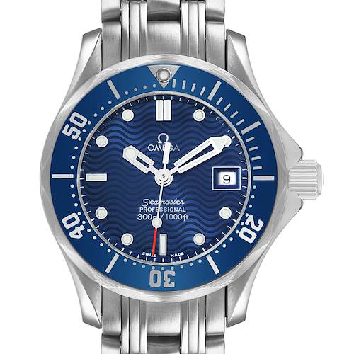 Photo of Omega Seamaster Diver 300M 28mm Blue Dial Steel Ladies Watch 2583.80.00