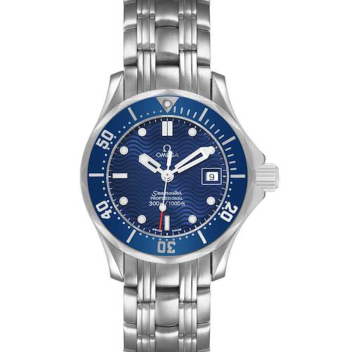 Photo of Omega Seamaster Diver 300M 28mm Blue Dial Steel Ladies Watch 2583.80.00