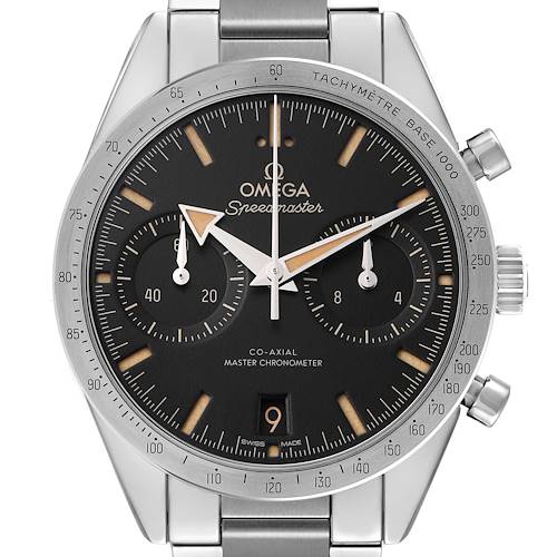 Photo of Omega Speedmaster 57 Broad Arrow Steel Mens Watch 332.10.41.51.01.001 Box Card