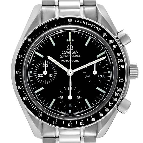 Photo of Omega Speedmaster Reduced Chronograph Steel Mens Watch 3539.50.00 Card