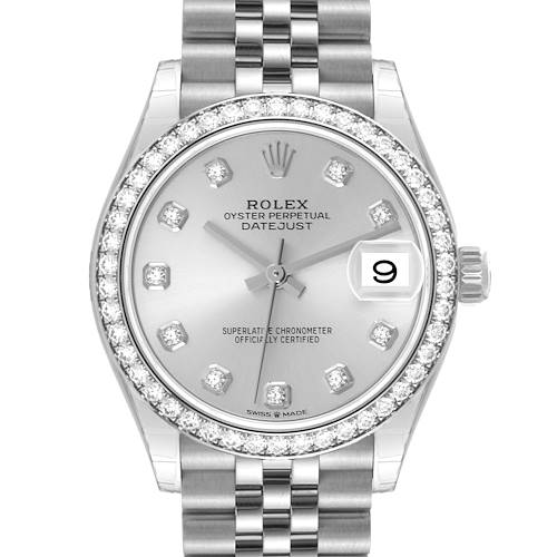 Photo of Rolex Datejust 31 Steel White Gold Diamond Ladies Watch 278384 Unworn