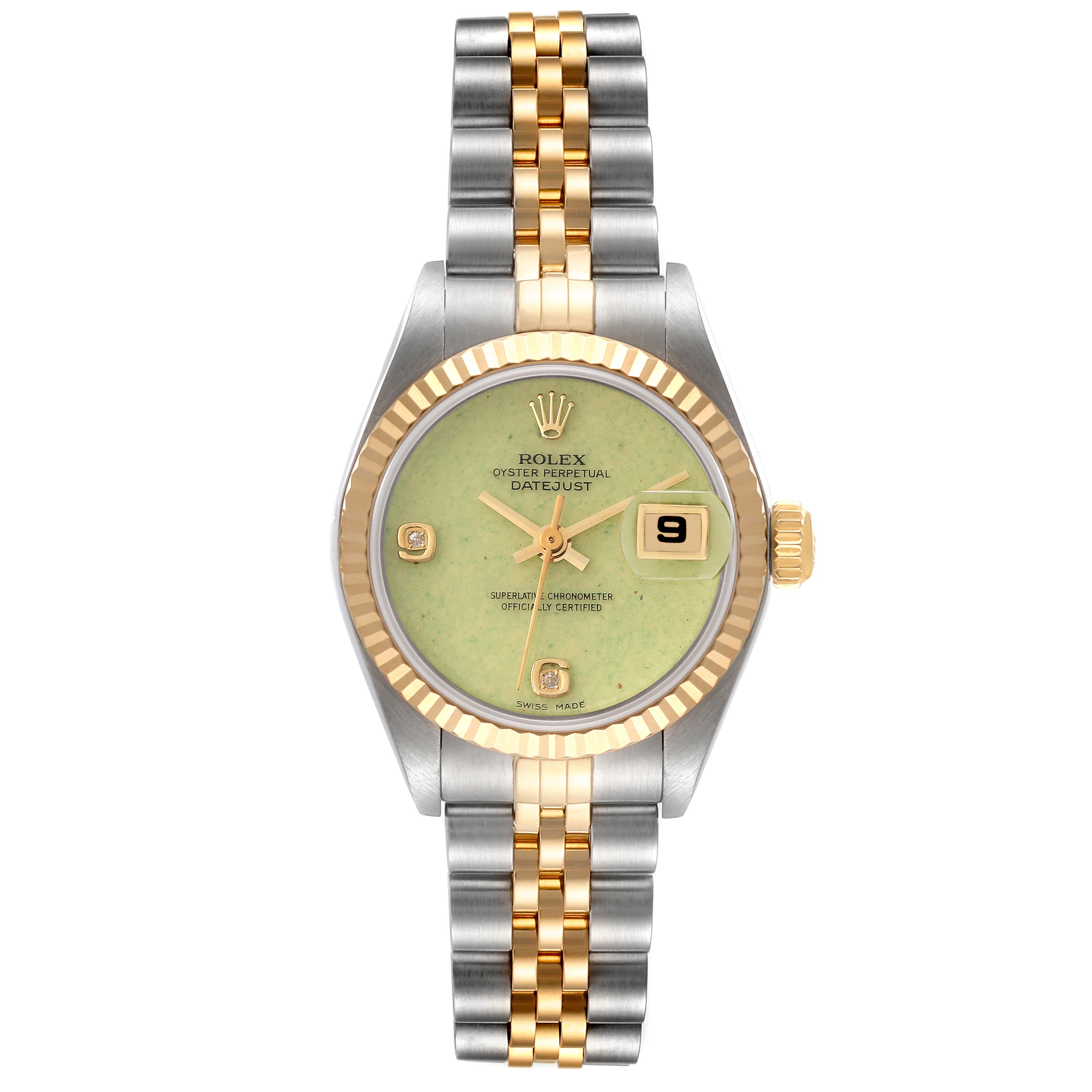 【海外輸入】 rolex-datejust-steel-yellow- 時計