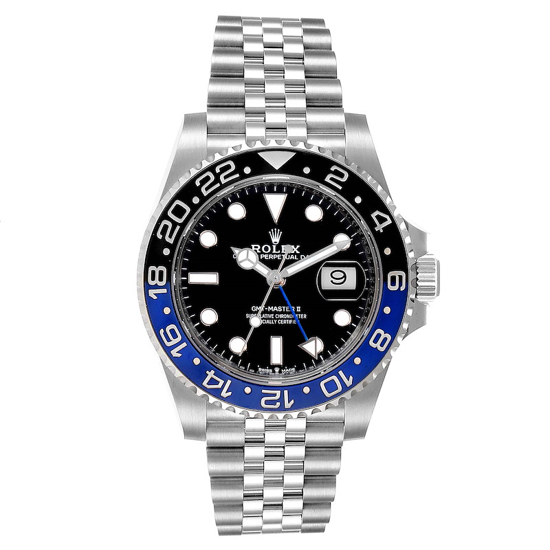 Rolex GMT Master II Black Blue Jubilee Bracelet Mens | SwissWatchExpo