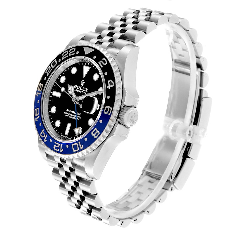 Rolex GMT Master II Black Blue Batman Jubilee Bracelet Mens Watch