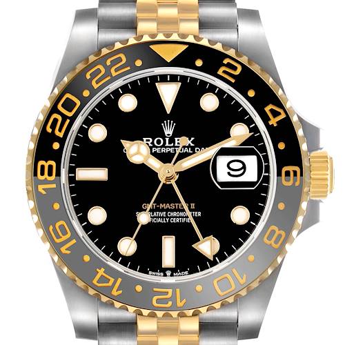 Photo of Rolex GMT Master II Zombie Steel Yellow Gold Grey Black Bezel 126713 Box Card