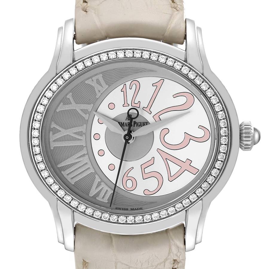 Audemars Piguet Millenary Steel Diamond Ladies Watch 77301ST SwissWatchExpo