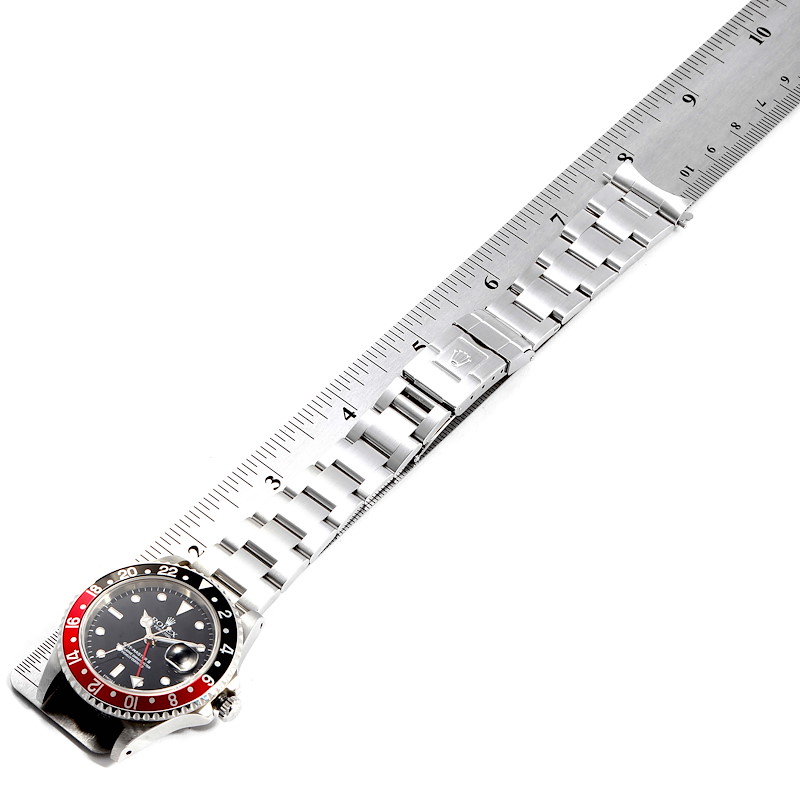 Rolex GMT Master II Black Red Coke Bezel Steel Mens Watch 16710  SwissWatchExpo