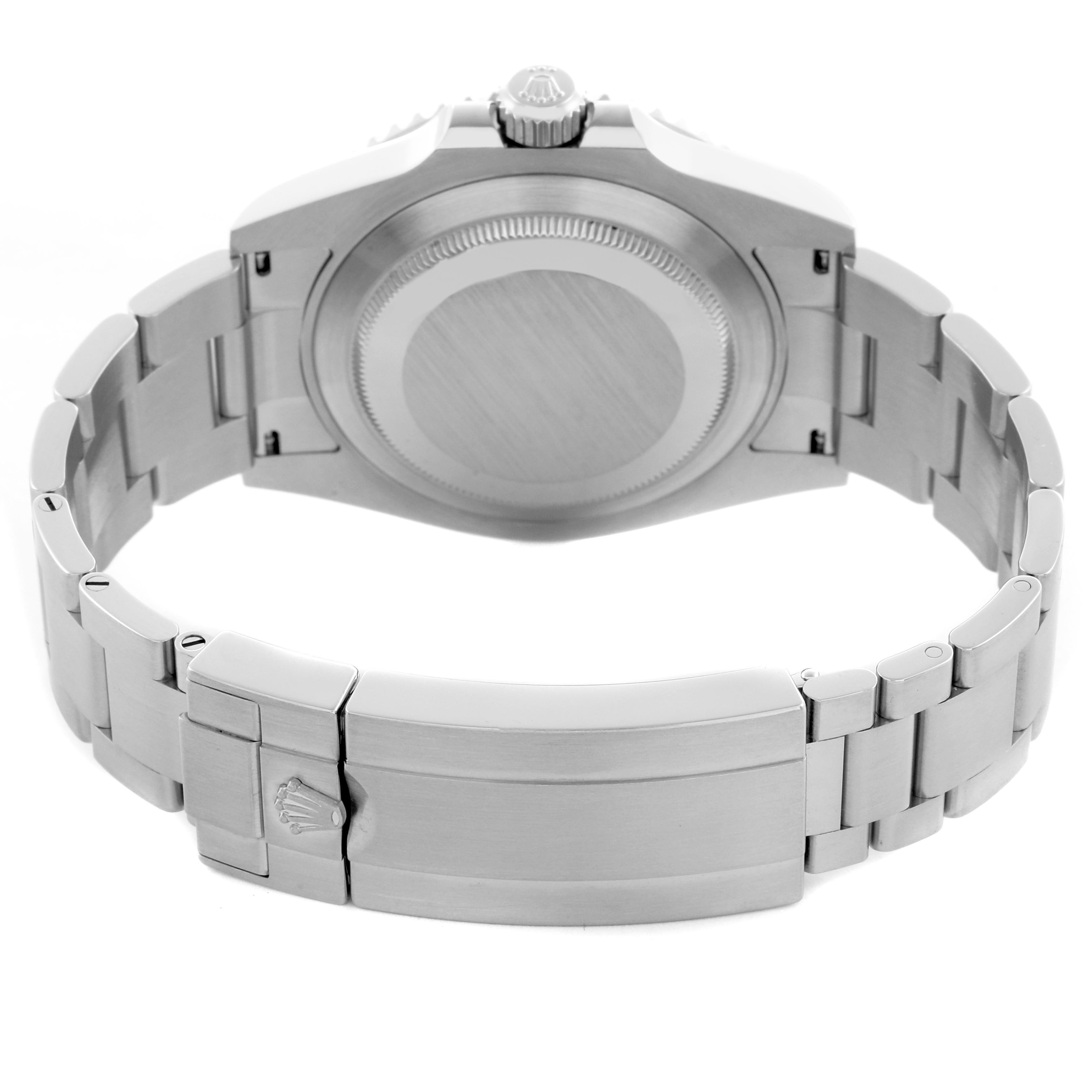 The image shows the back of a Rolex Submariner 126610LN Men's Stainless Steel Black Dial 126610LN Men's Stainless Steel Black Dial, highlighting the case back, clasp, and bracelet at a rear angle.