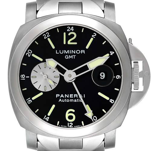 Photo of Panerai Luminor GMT Automatic Steel Mens Watch PAM00161 Box Card