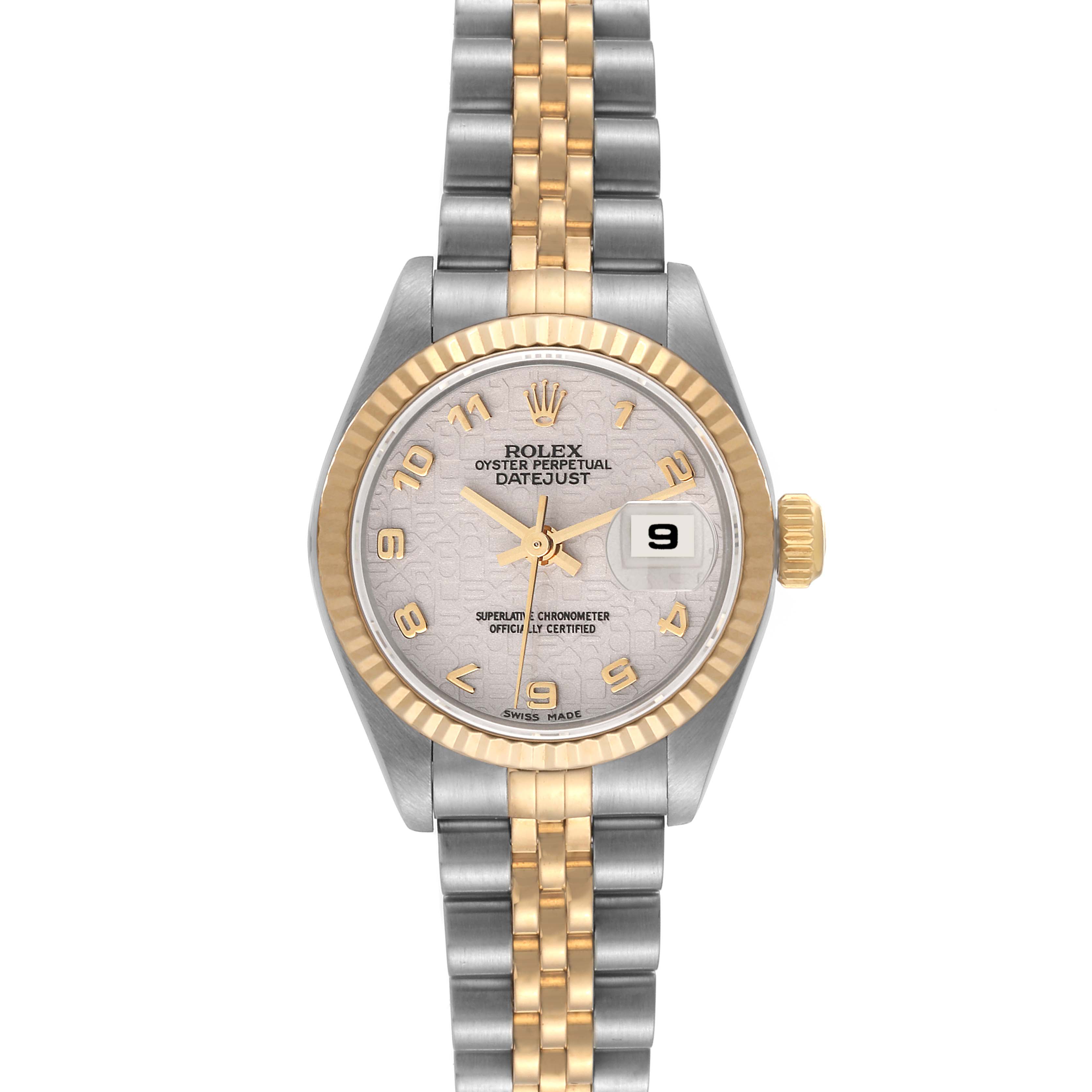 Rolex Datejust Steel Yellow Gold Ivory Anniversary Dial Ladies Watch ...