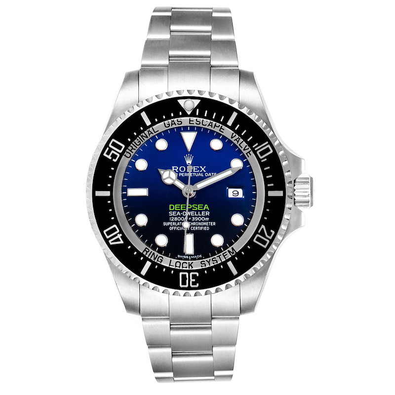 Rolex Seadweller Deepsea Cameron D-Blue Steel Watch 116660 Box Card  SwissWatchExpo